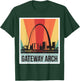 St Louis Vintage Gateway Arch National Park Souvenir T-Shirt - T-Shirt | Forest