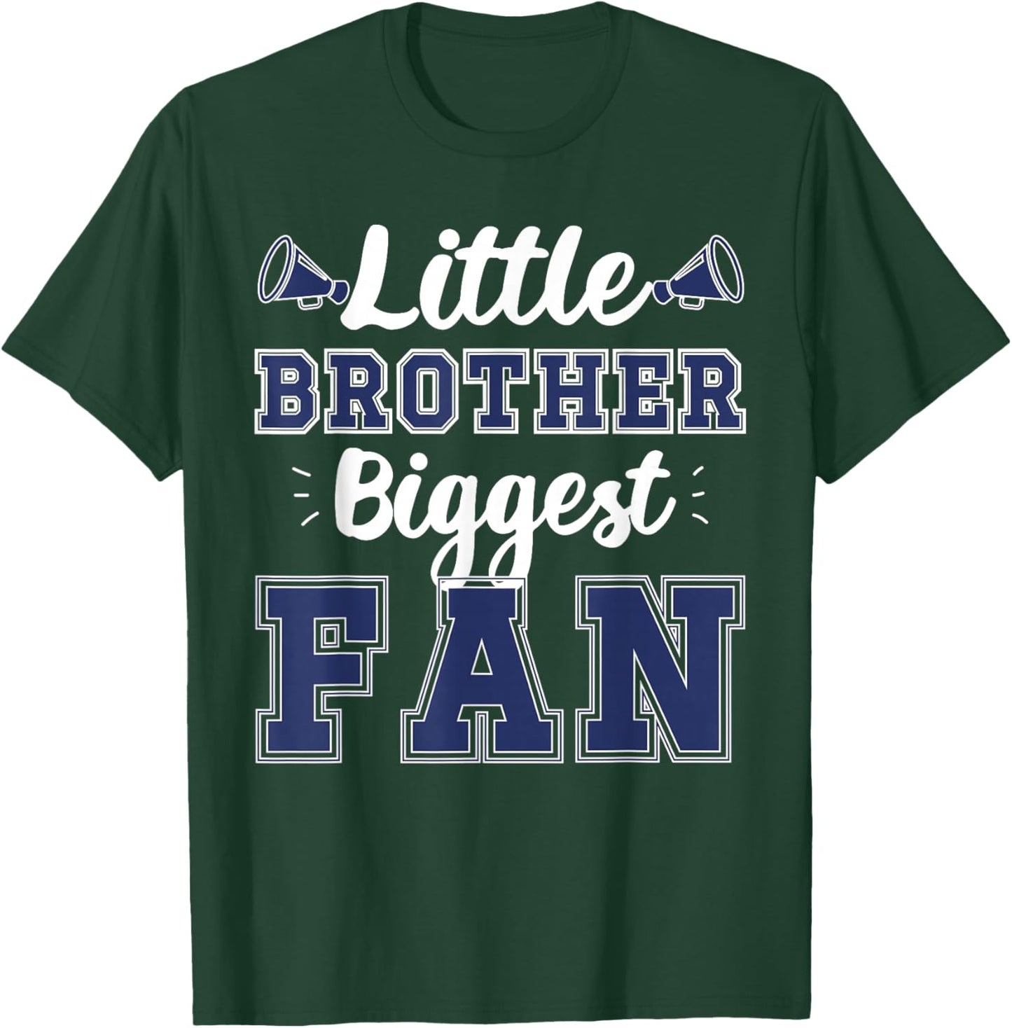 Biggest Fan Cheer Brother Of A Cheerleader Brother T-Shirt - T-Shirt | Forest