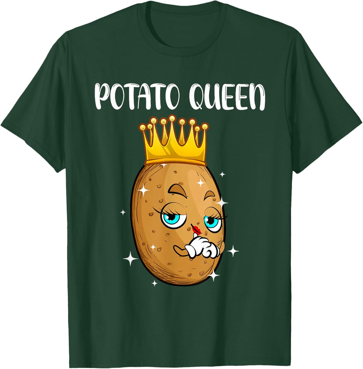 Best Potato Themed Gift Potato Accessories & Stuff Cute Potato Design Girls Vegetable Potato Lovers T-Shirt - T-Shirt | Forest