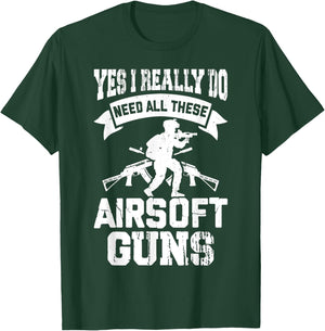 Funny Airsoft Saying Men Airsoft Rifle Men T-Shirt - T-Shirt | Forest