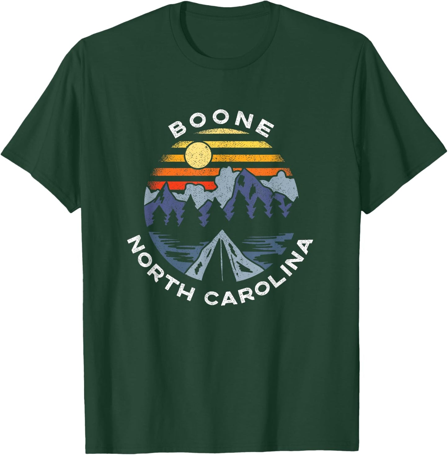 Boone North Carolina Mountains Vacation Souvenir T-Shirt - T-Shirt | Forest