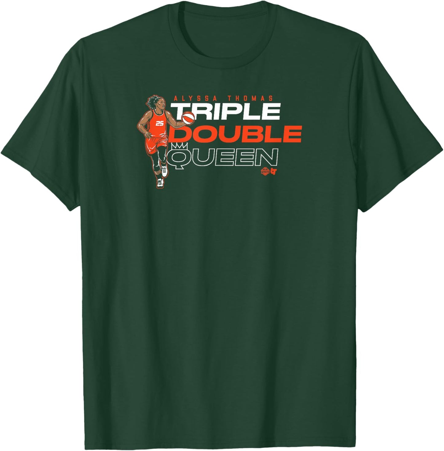 Alyssa Thomas - Triple Double Queen - Connecticut Basketball T-Shirt - T-Shirt | Forest