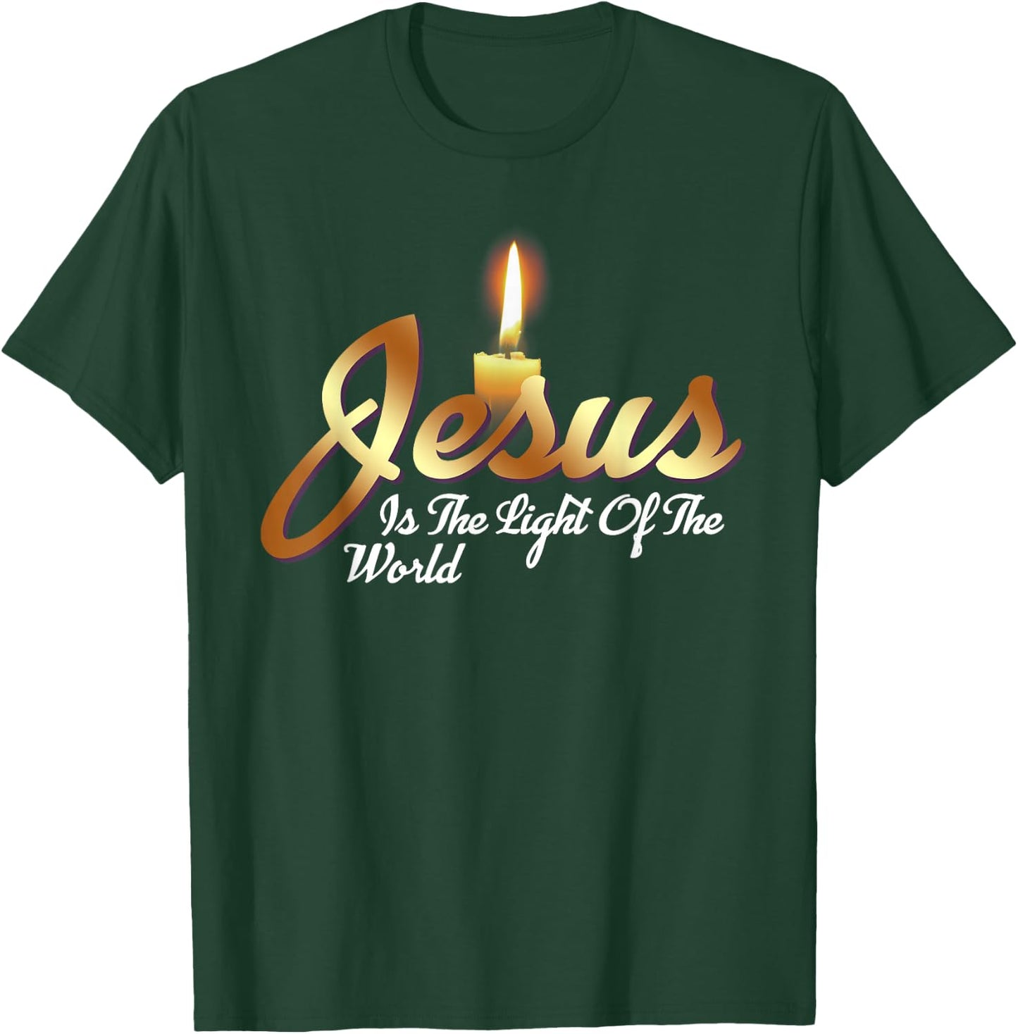 Jesus Is The Light Of The World Christian T-Shirt - T-Shirt | Forest