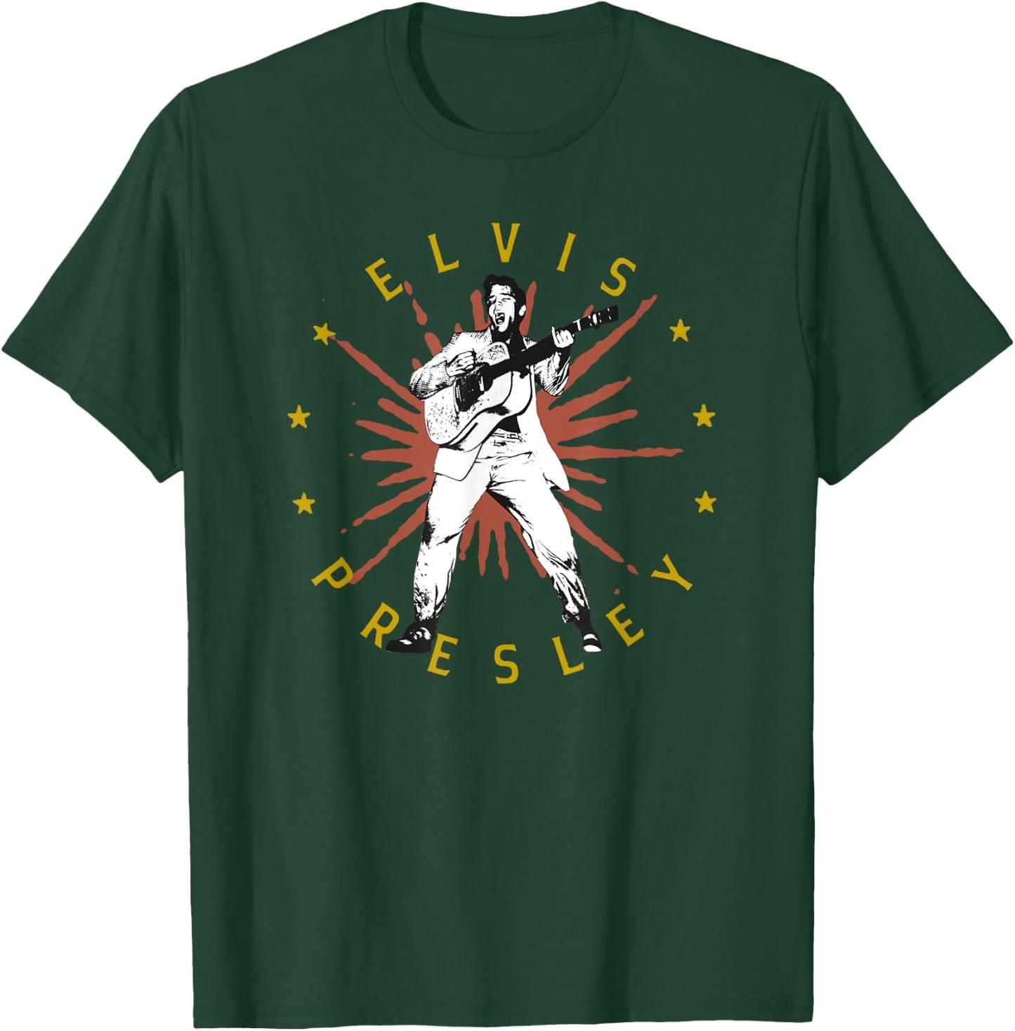 Elvis Presley Gold Rust Star T-Shirt - T-Shirt | Forest