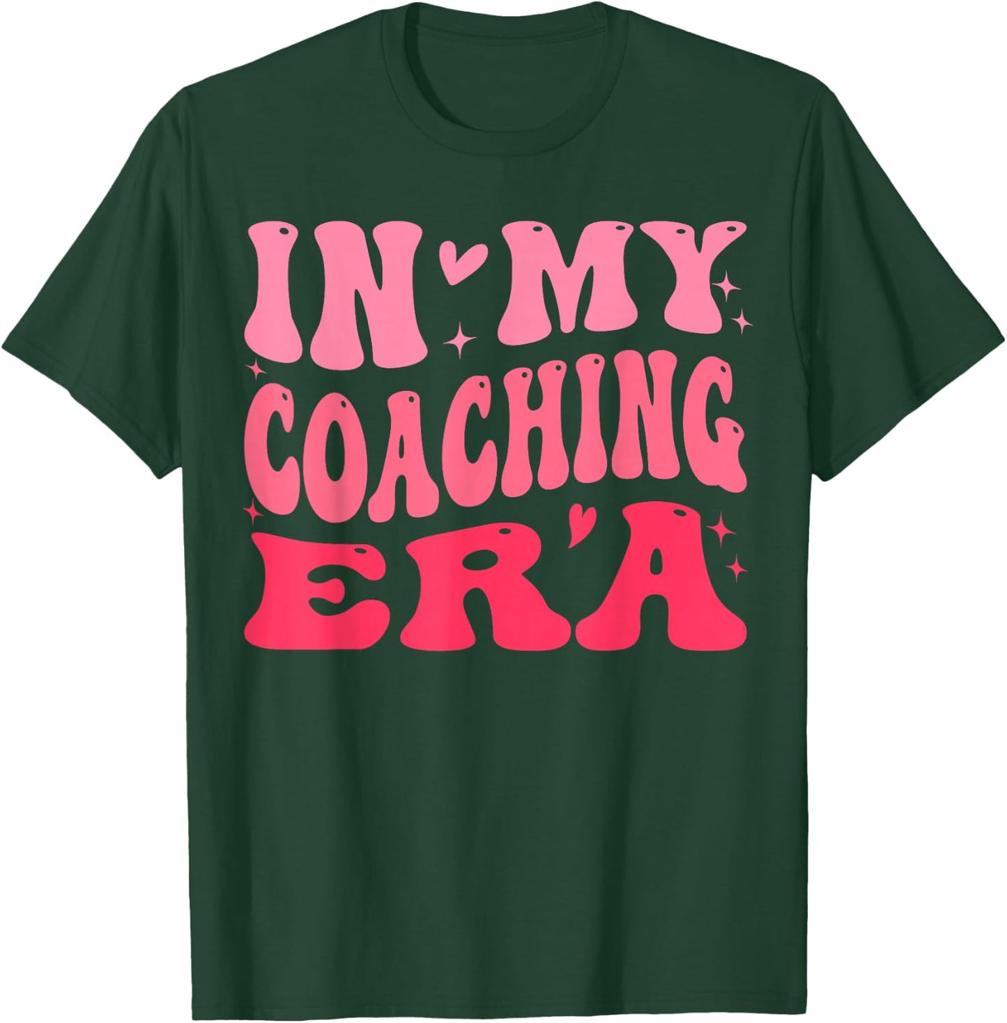 In My Coaching Era Groovy T-Shirt - T-Shirt | Forest
