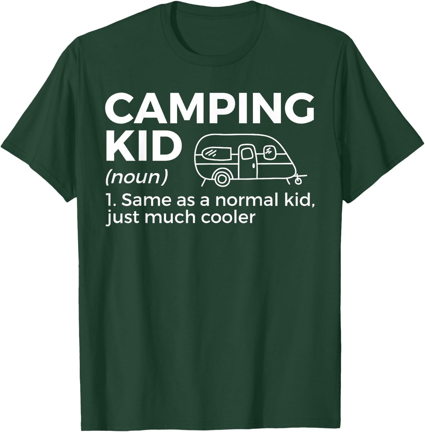 Camping Kid Definition Funny Camper T-Shirt - T-Shirt | Forest