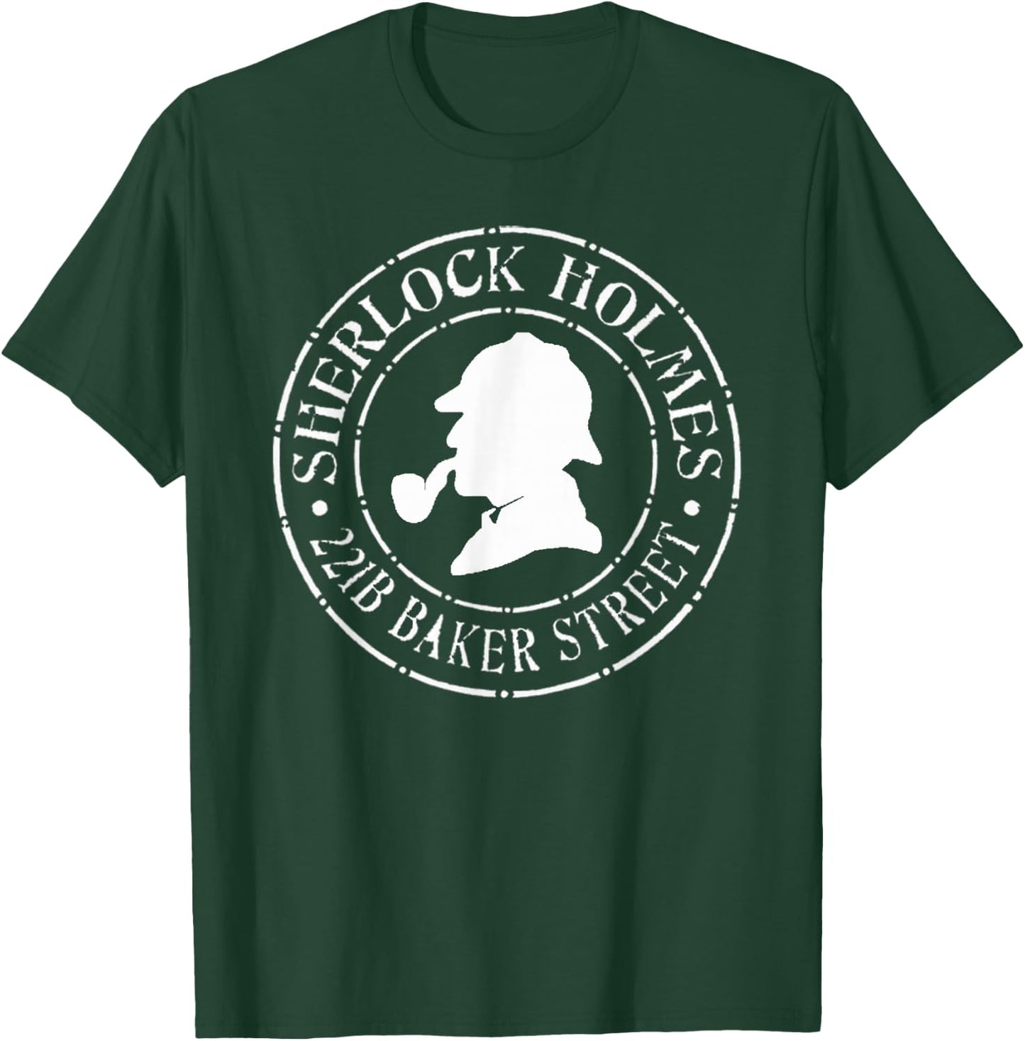 Sherlock Holmes Quotes 221B Baker St. British Detective T-Shirt - T-Shirt | Forest