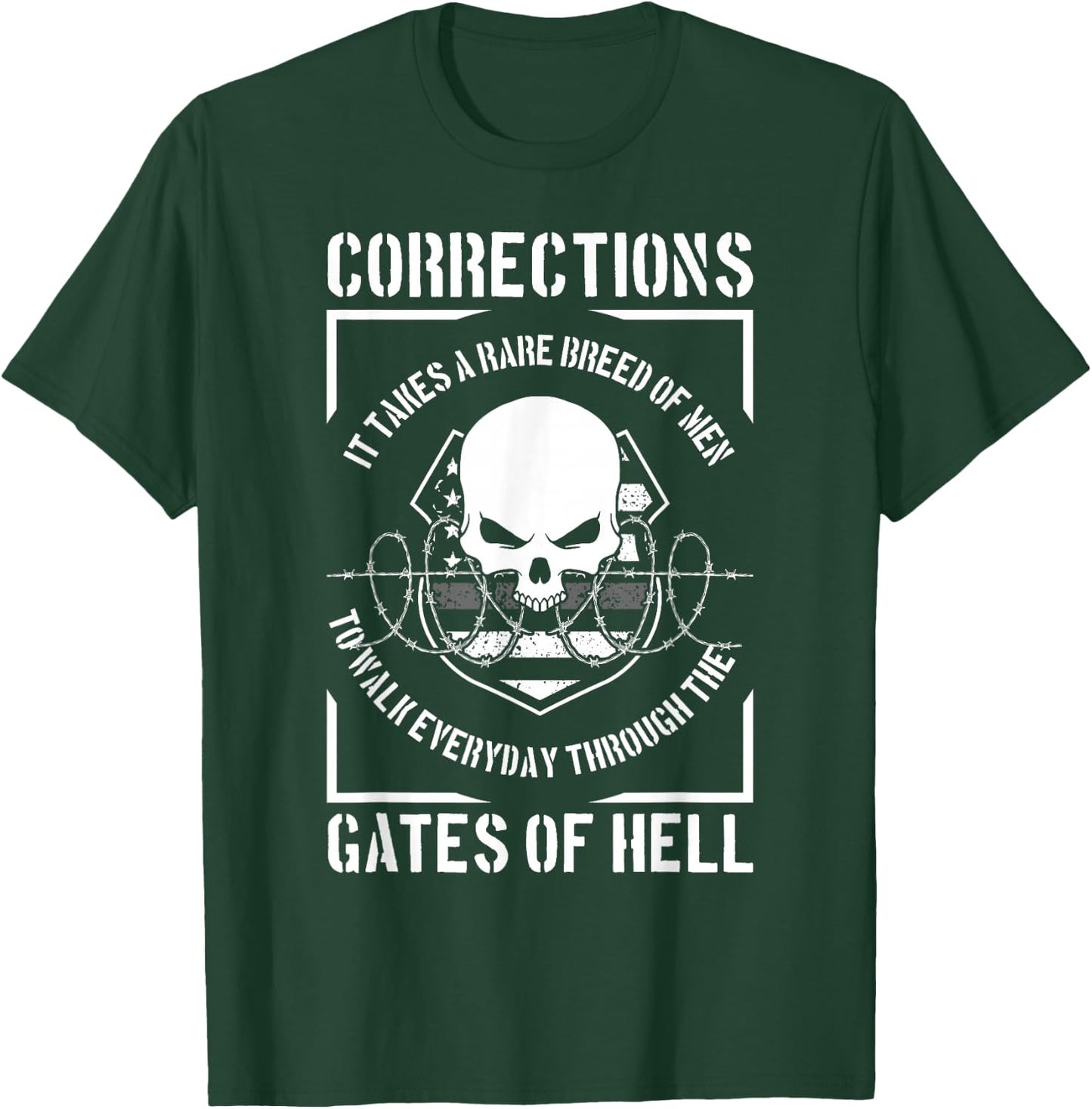Correctional Officer Proud Corrections Officer T-Shirt - T-Shirt | Forest