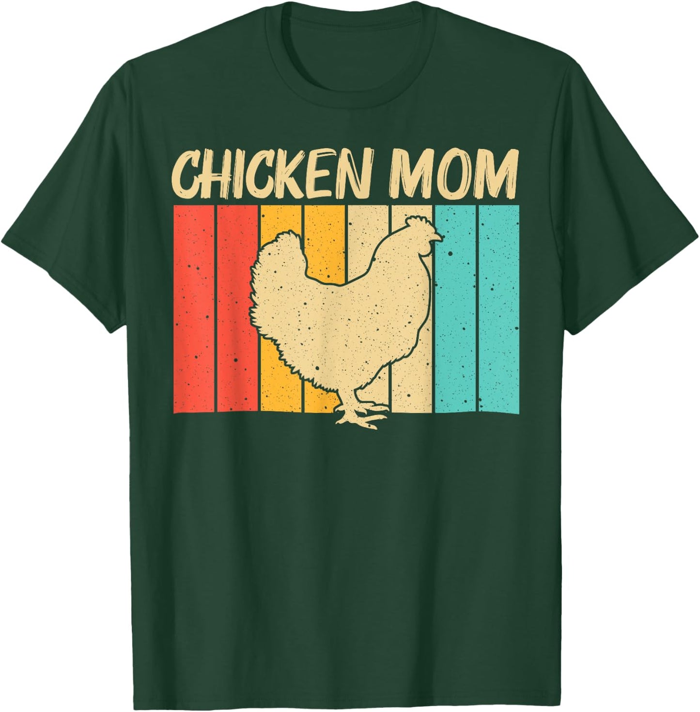 Funny Chicken Art For Mom Women Chicken Farmer Poultry Lover T-Shirt - T-Shirt | Forest