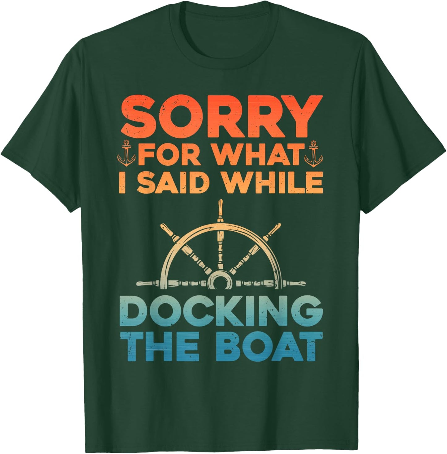 Funny Boating Women Docking The Boat Captain Boater T-Shirt - T-Shirt | Forest