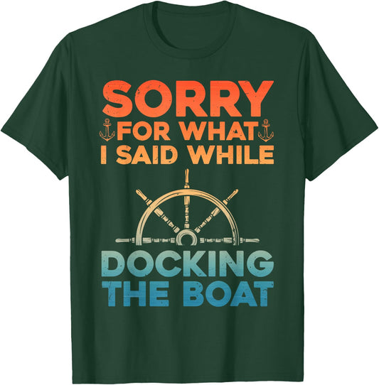 Funny Boating Women Docking The Boat Captain Boater T-Shirt - T-Shirt | Forest