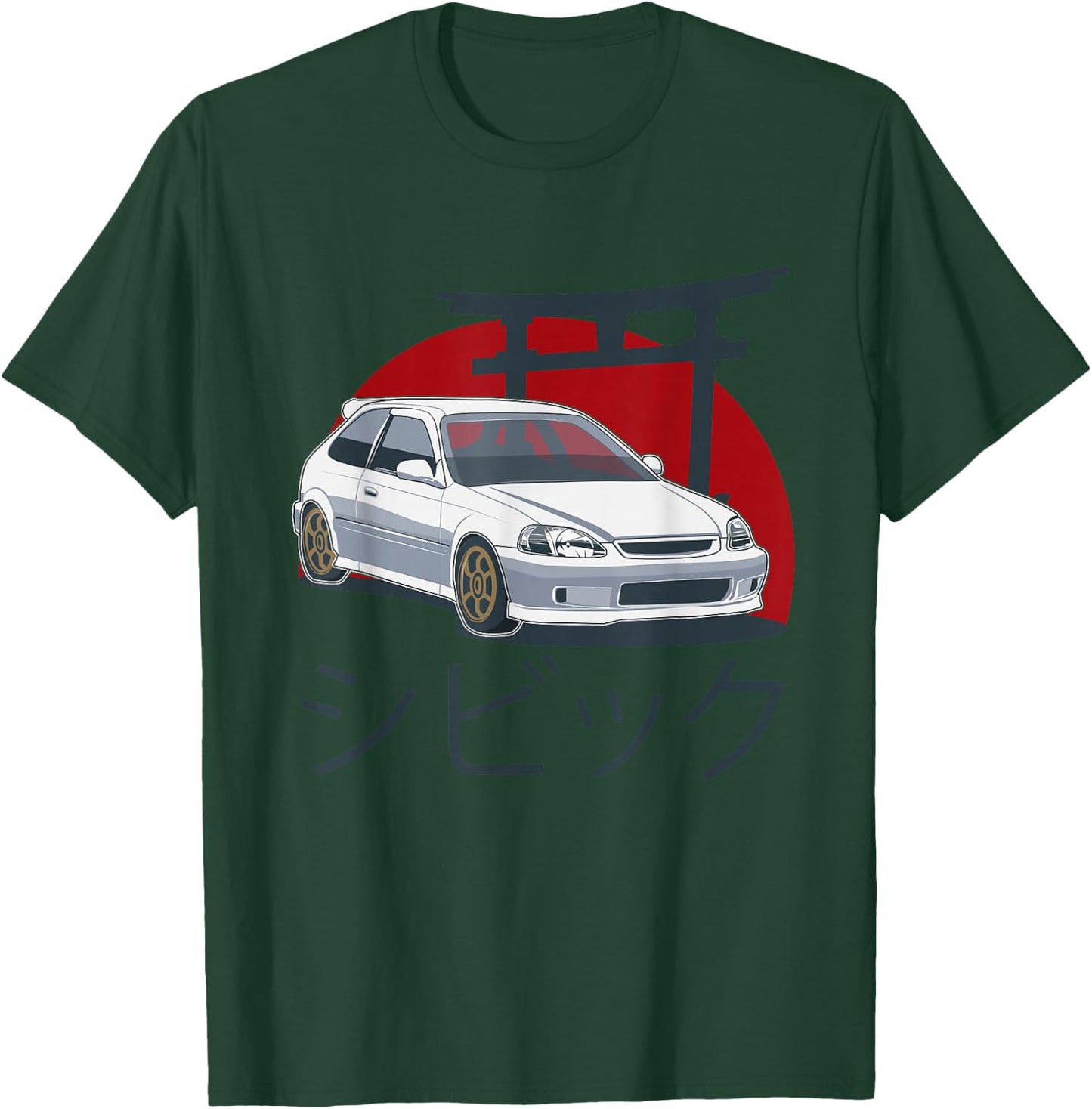 JDM Japan Motorsport tuning car 90s T-Shirt - T-Shirt | Forest