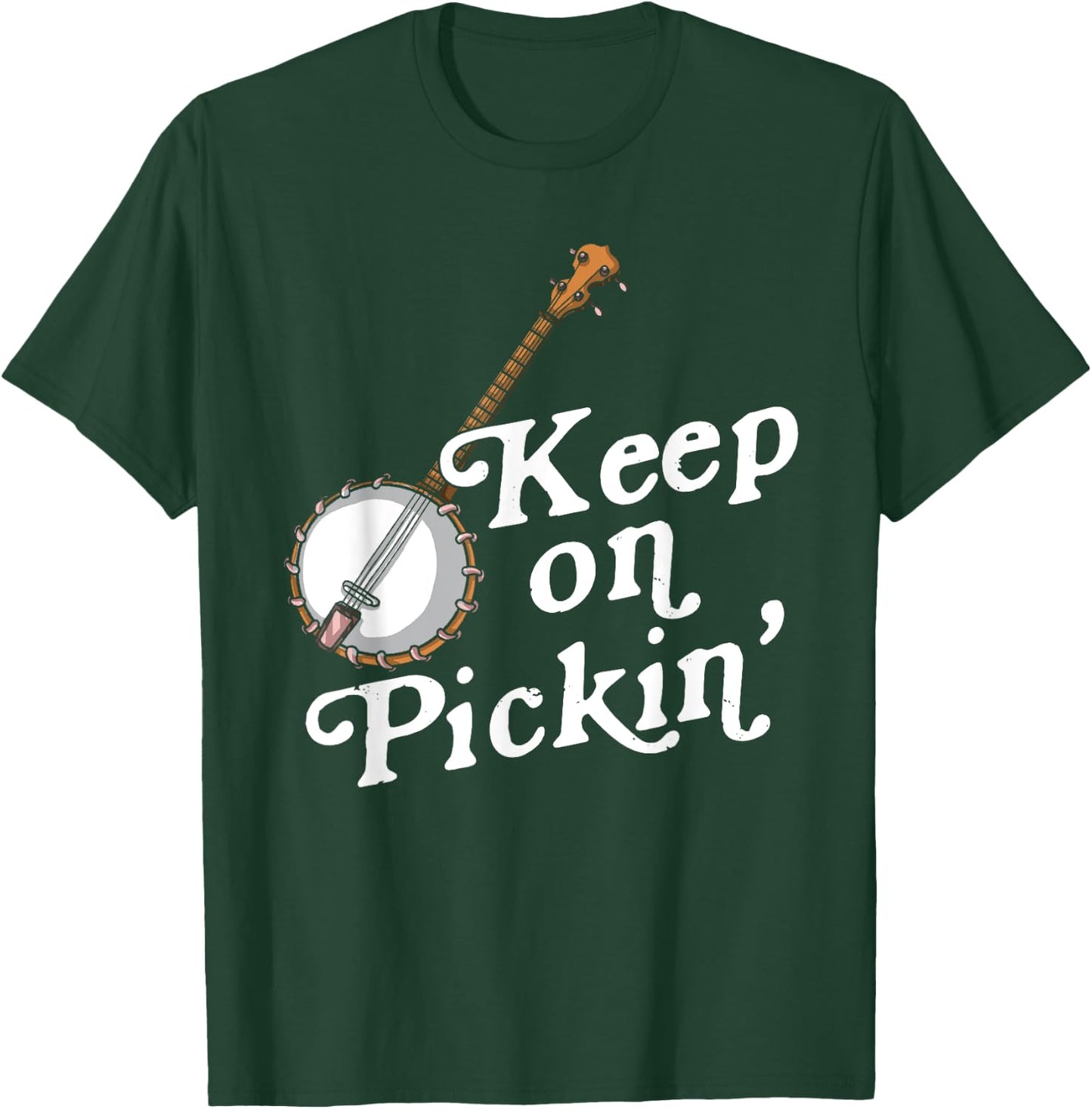 Banjo Bluebird Tennesse Mandolin Bluegrass T-Shirt - T-Shirt | Forest