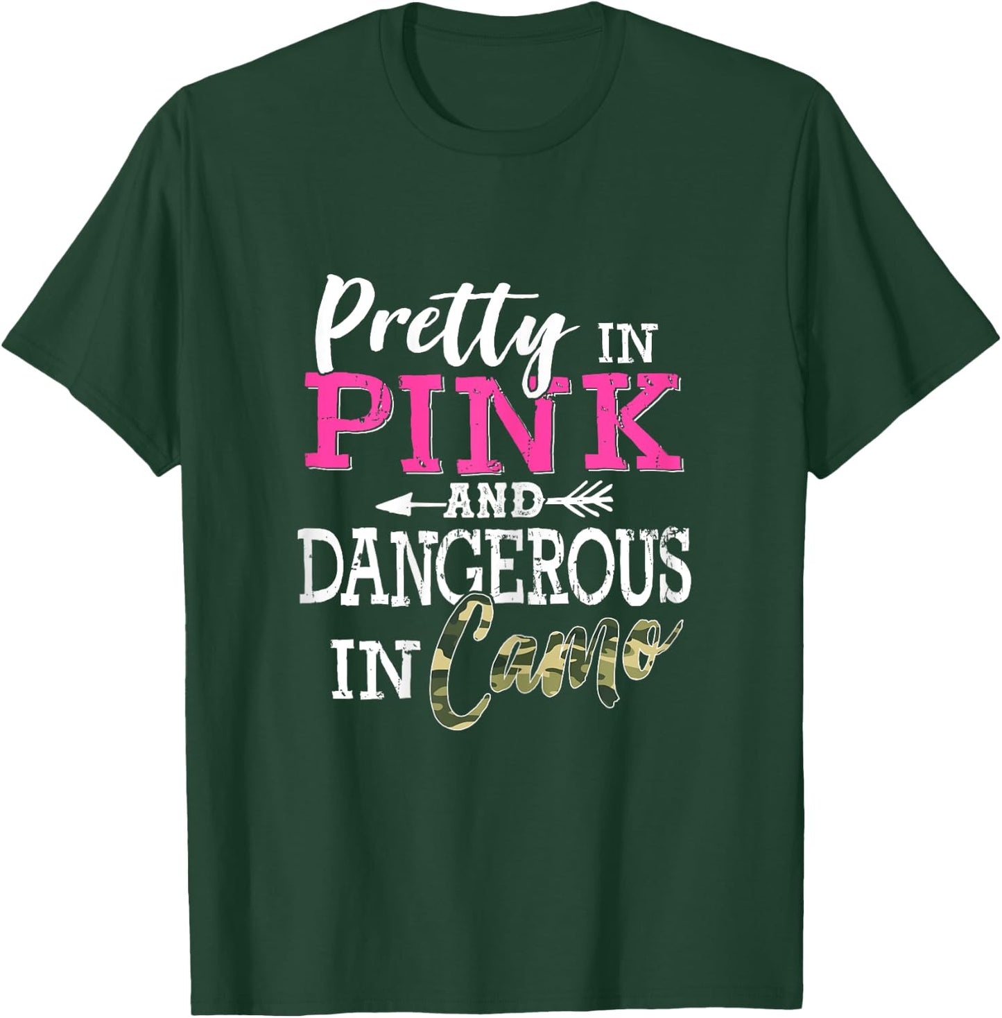 Camo Hunting Women Camouflage Hunting Lover Women Hunting T-Shirt - T-Shirt | Forest