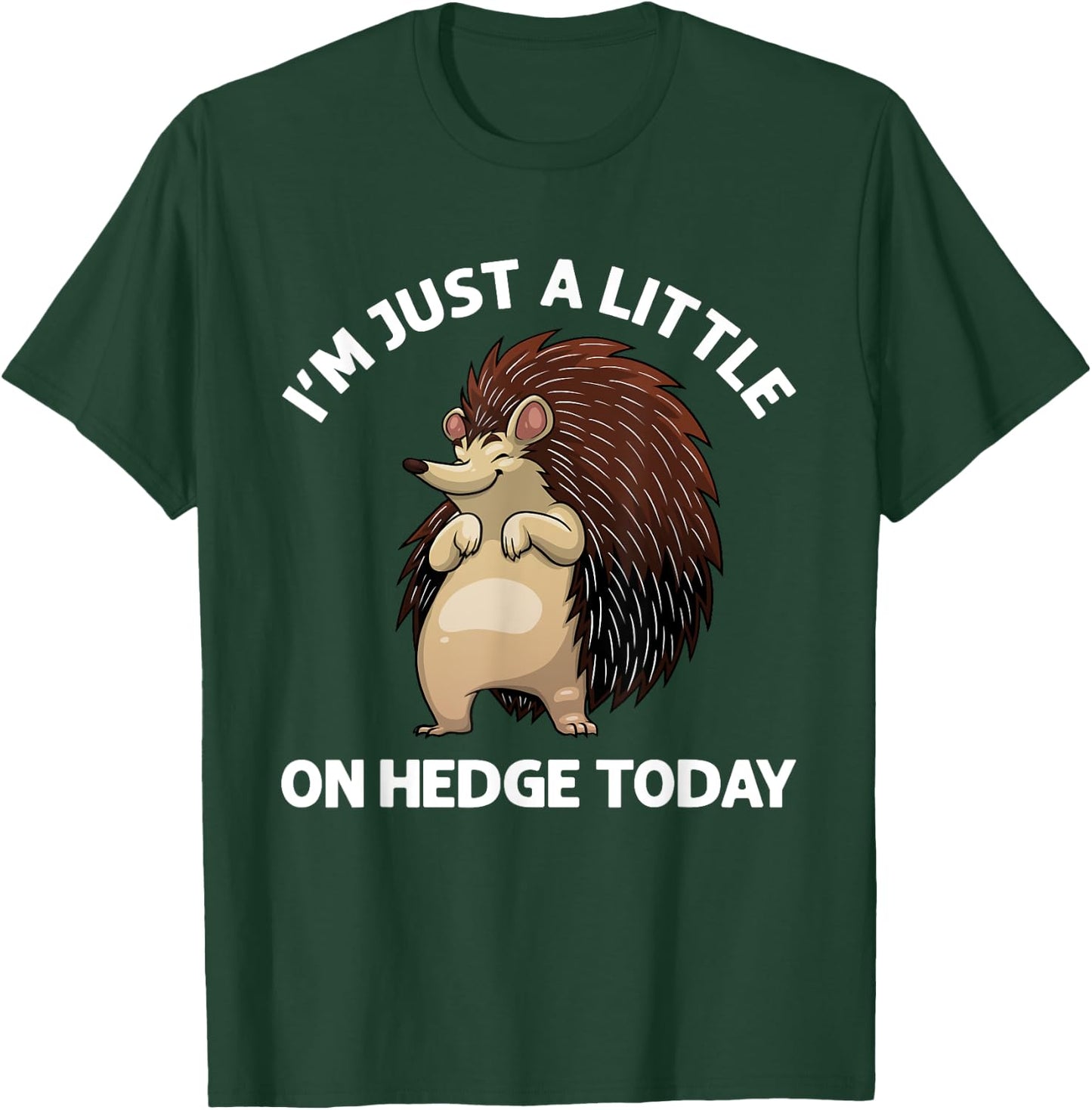 Funny Hedgehog Design Women Hedgehog Lover Porcupine T-Shirt - T-Shirt | Forest