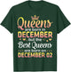 Queens Are Born In Dec Best Queens Are Born On December 02 T-Shirt - T-Shirt | Forest