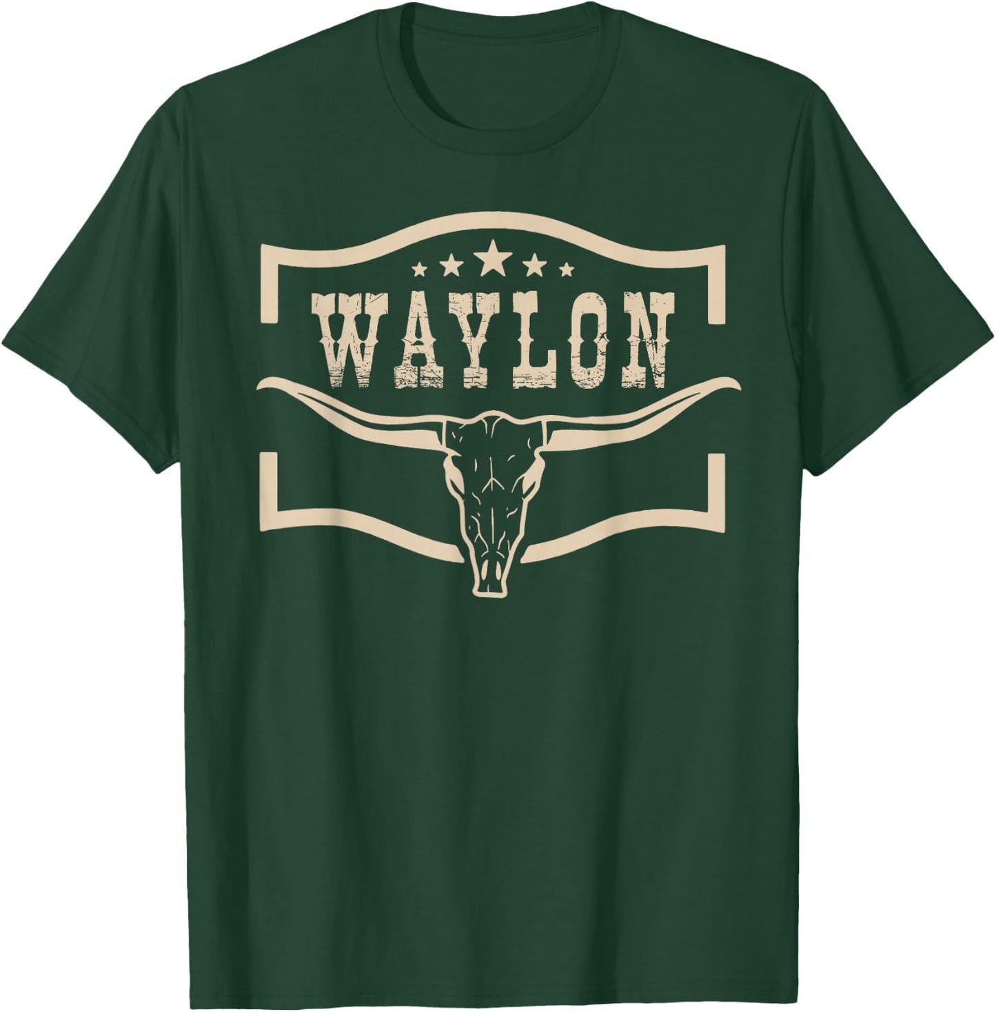 Vintage Waylon Name Personalized Men Women Kids T-Shirt - T-Shirt | Forest