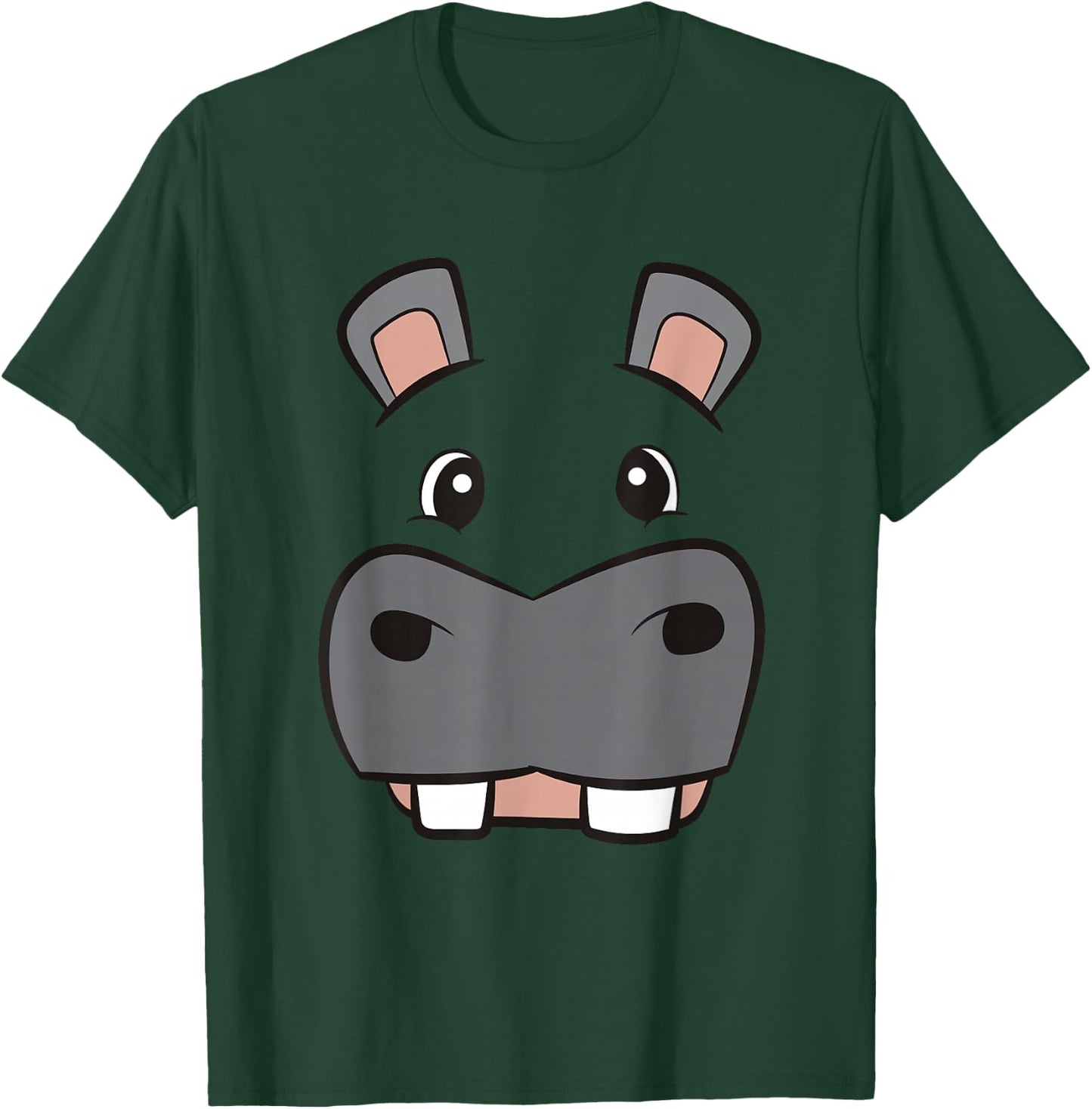 Lazy Animal Halloween Costumes Funny Hippo Costume Lazy Halloween Costume Hippopotamus T-Shirt - T-Shirt | Forest