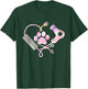 Dog Grooming Hair Dryer Heart Shirt Dog Groomer Gifts T-Shirt - T-Shirt | Forest