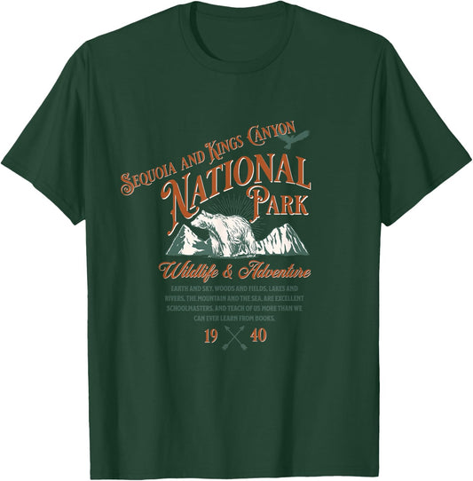 Sequoia and Kings Canyon National Park Adventure Hiking T-Shirt - T-Shirt | Forest