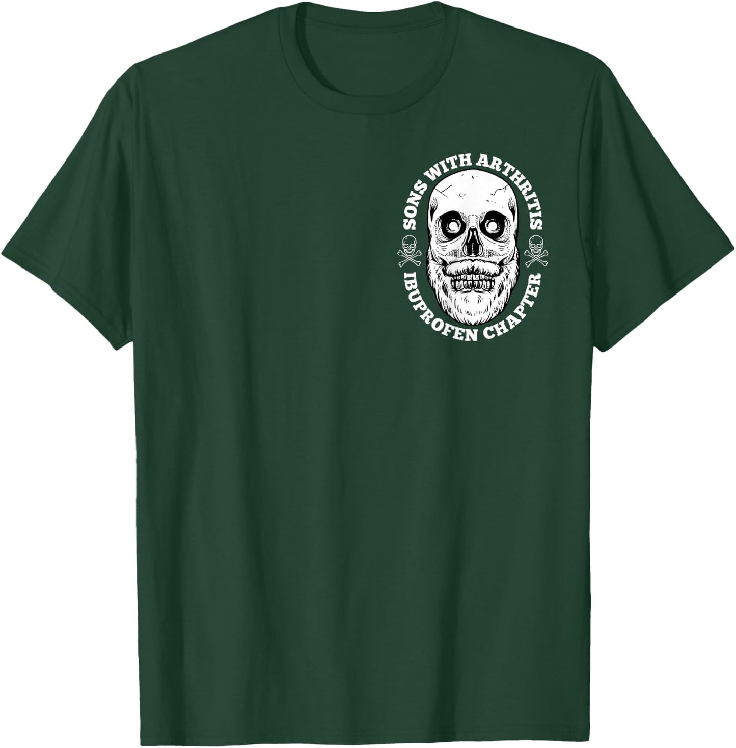 Sons With Arthritis 2 Sided Front Back Funny Retired Biker T-Shirt - T-Shirt | Forest