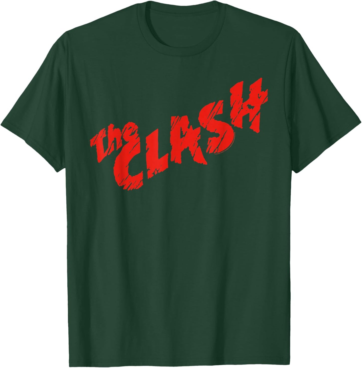 The Clash - Scratched Red Logo T-Shirt - T-Shirt | Forest