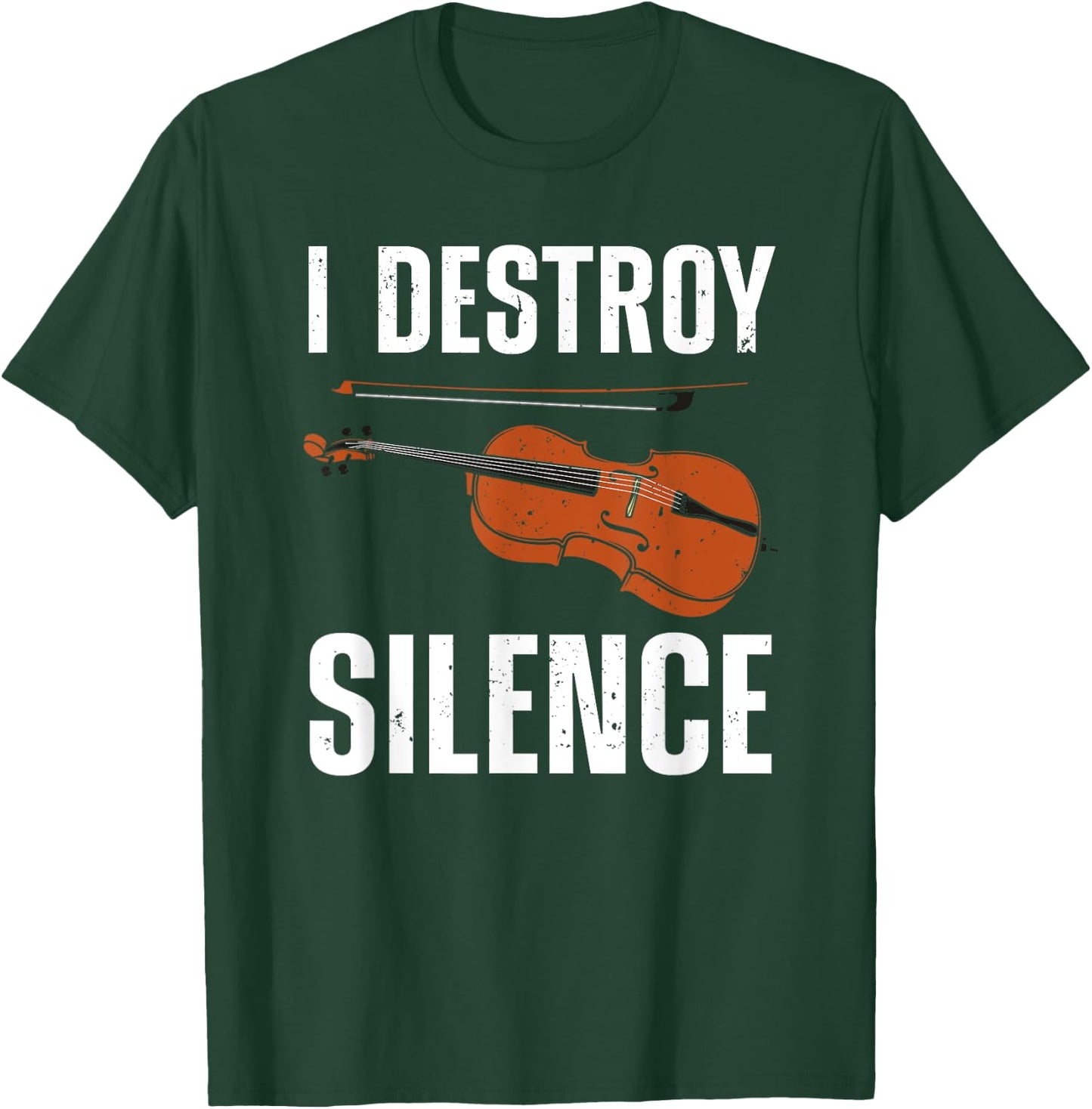 Funny Violin Player Art Women Kids Fiddle Violinist T-Shirt - T-Shirt | Forest