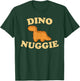 Dino Nuggie Cute Animals Yellow Font T-Shirt - T-Shirt | Forest