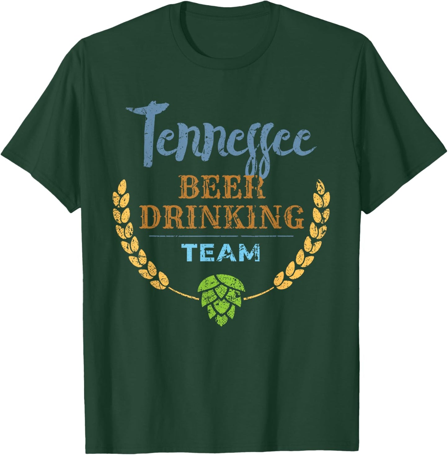 Tennessee Beer Drinking Team Vintage Style T-Shirt - T-Shirt | Forest