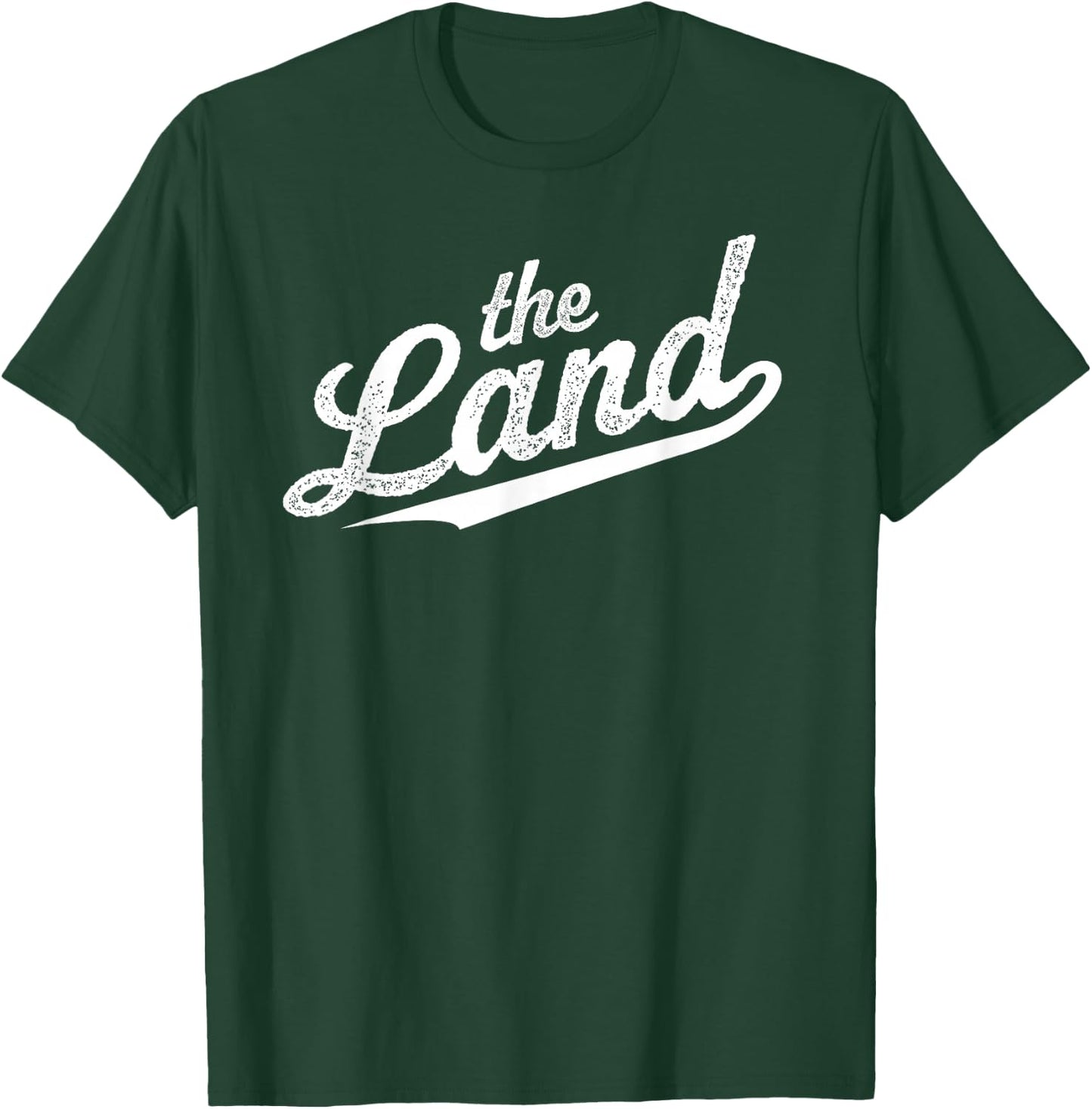Retro "The Land" Cleveland Ohio Cursive Script Souvenir T-Shirt - T-Shirt | Forest