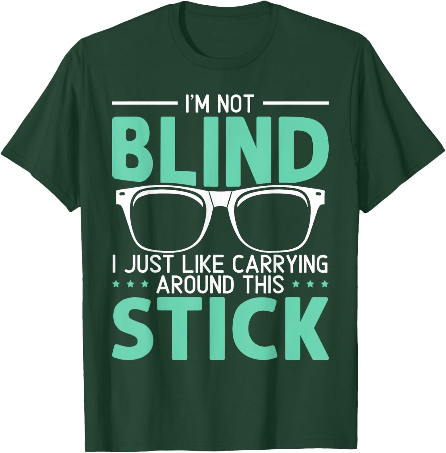Visually Impaired Braille Visual Blind Awareness T-Shirt - T-Shirt | Forest
