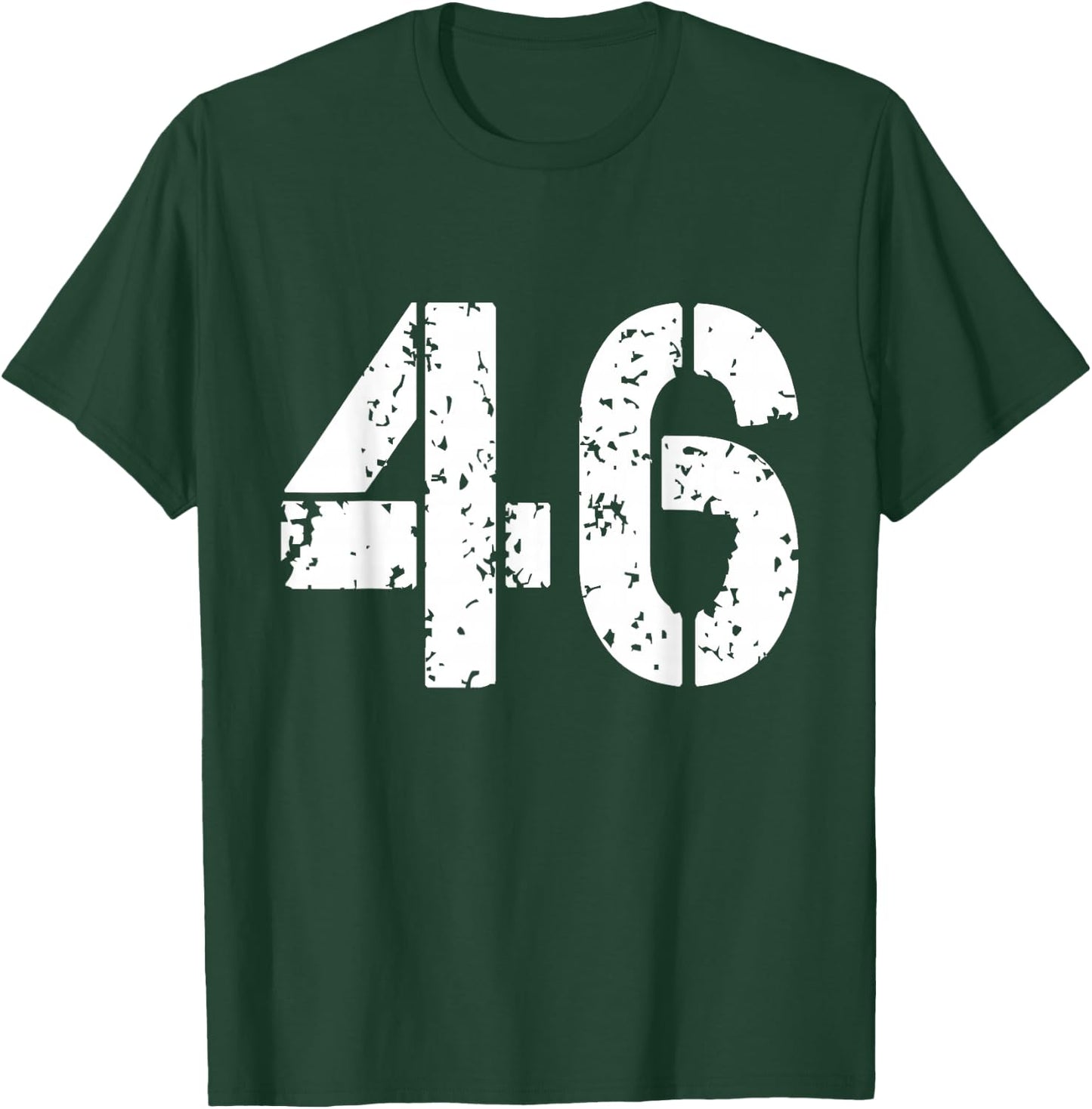 Number 46 Varsity Team - 46th Birthday & 46 Years Old T-Shirt - T-Shirt | Forest