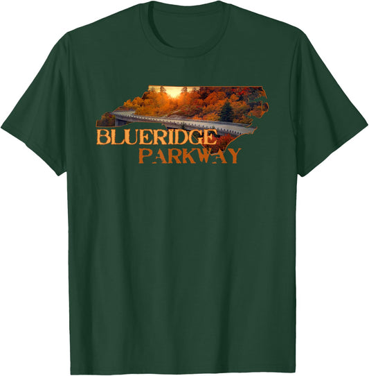 The Linn Cove Viaduct North Carolina Blueridge Parkway Hike T-Shirt - T-Shirt | Forest