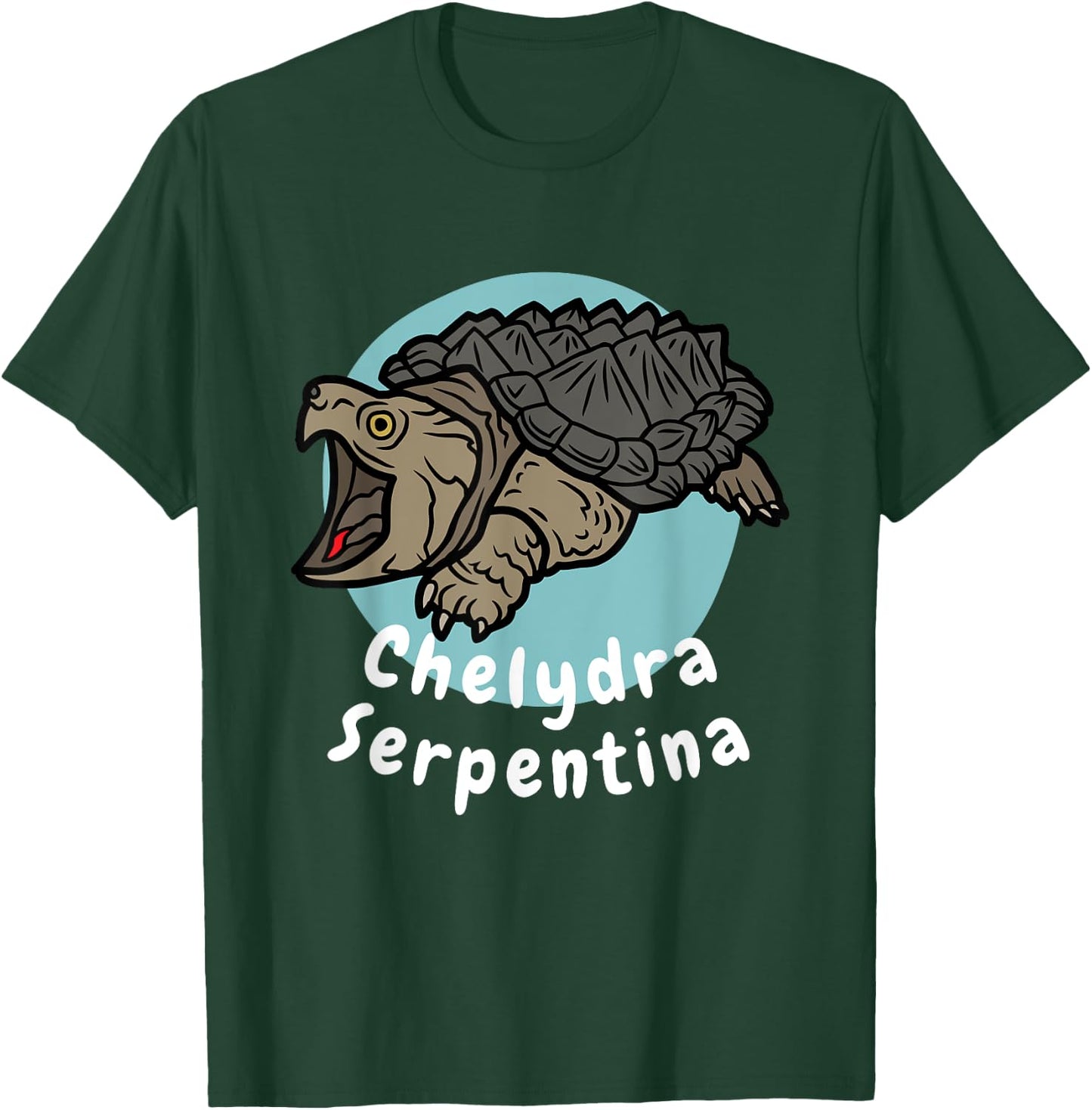Chelydra Serpentina – Common Snapping Turtle Scientific Name T-Shirt - T-Shirt | Forest