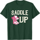 Funny Cowgirl Graphic Women Girls Cowgirl Western Rodeo T-Shirt - T-Shirt | Forest