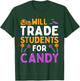 Will Trade Students For Candy Cute Halloween Costume Teacher Women Kids T-Shirt - T-Shirt | Forest