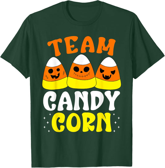 Team Candy Corn Funny Halloween T-Shirt - T-Shirt | Forest