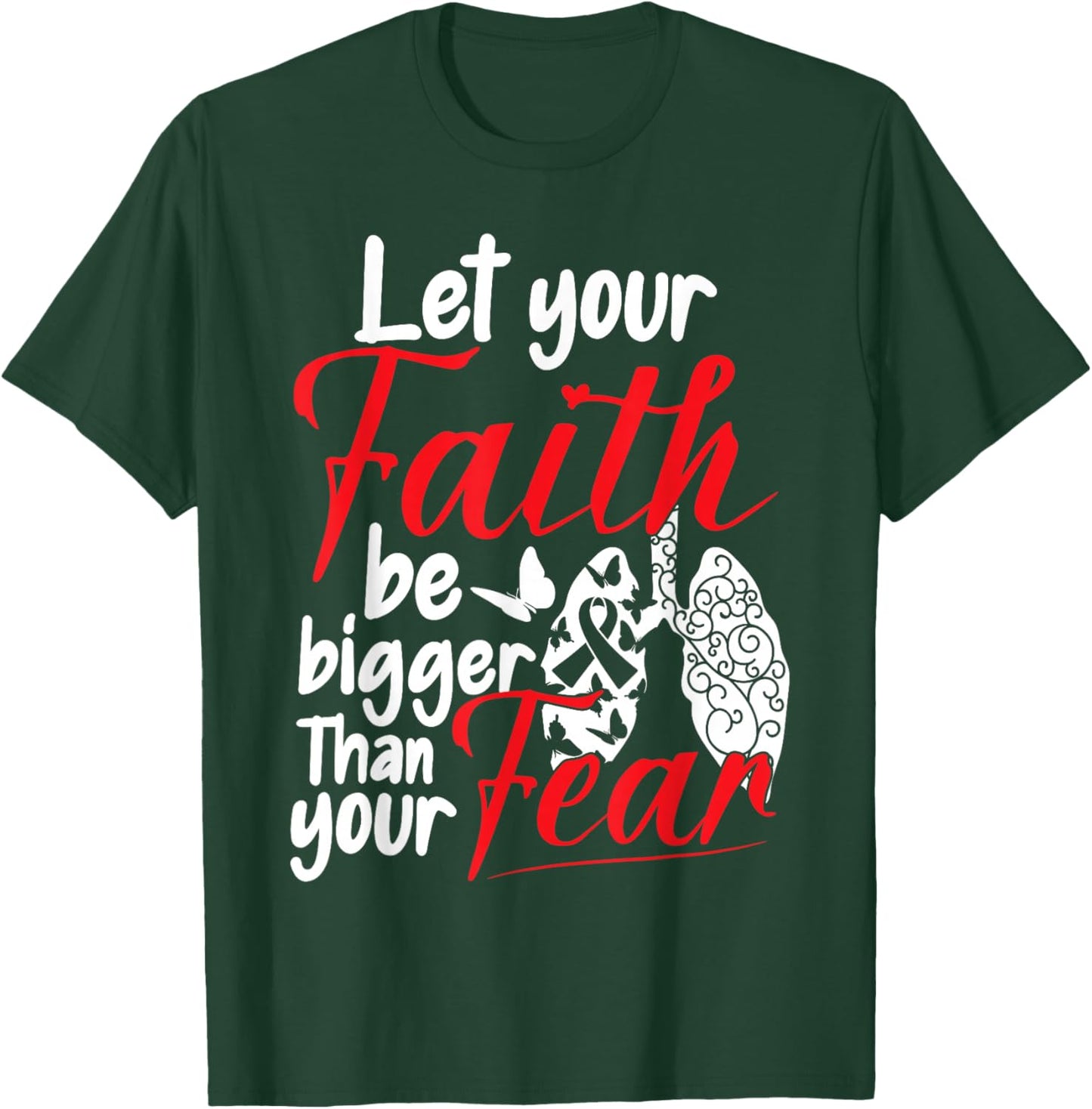 Lung Cancer Warrior T-Shirt - T-Shirt | Forest
