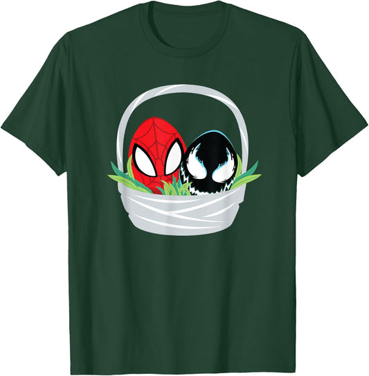 Marvel Spider-Man and Venom Easter Basket Small T-Shirt - T-Shirt | Forest
