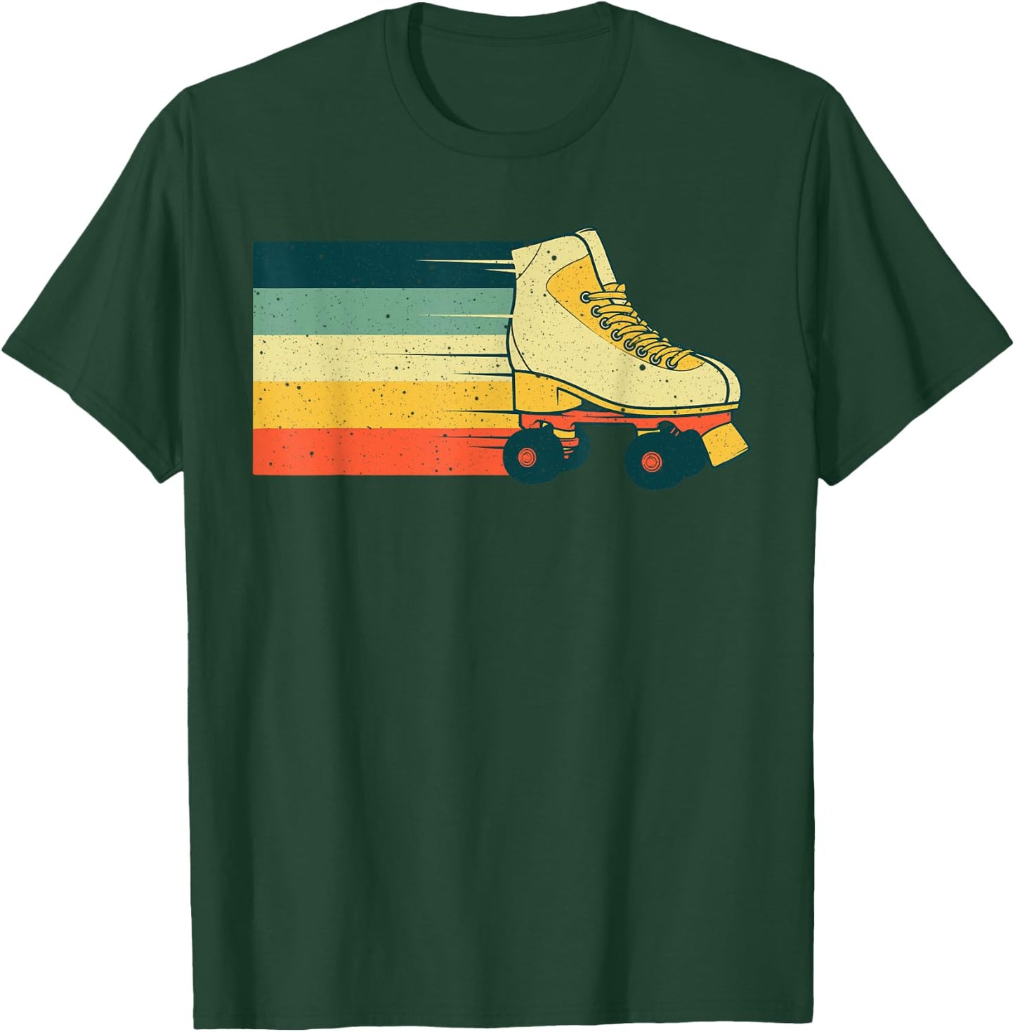 Vintage Roller Skate For Roller Skater Skating Men Women T-Shirt - T-Shirt | Forest