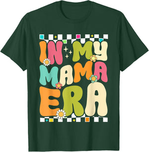 In My Mama Era Retro Mothers Day Women Mom Life Groovy T-Shirt - T-Shirt | Forest