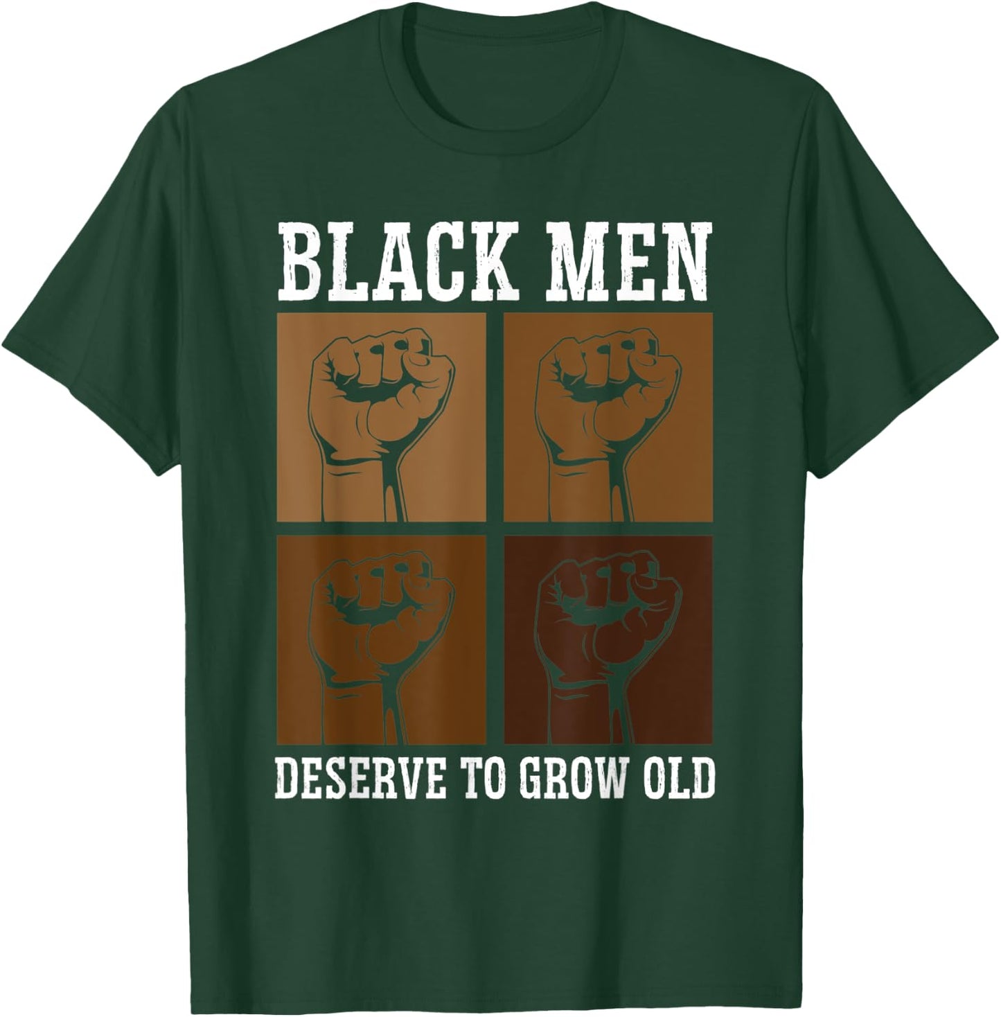 Black Men Deserve To Grow Old World Black Pride T-Shirt - T-Shirt | Forest