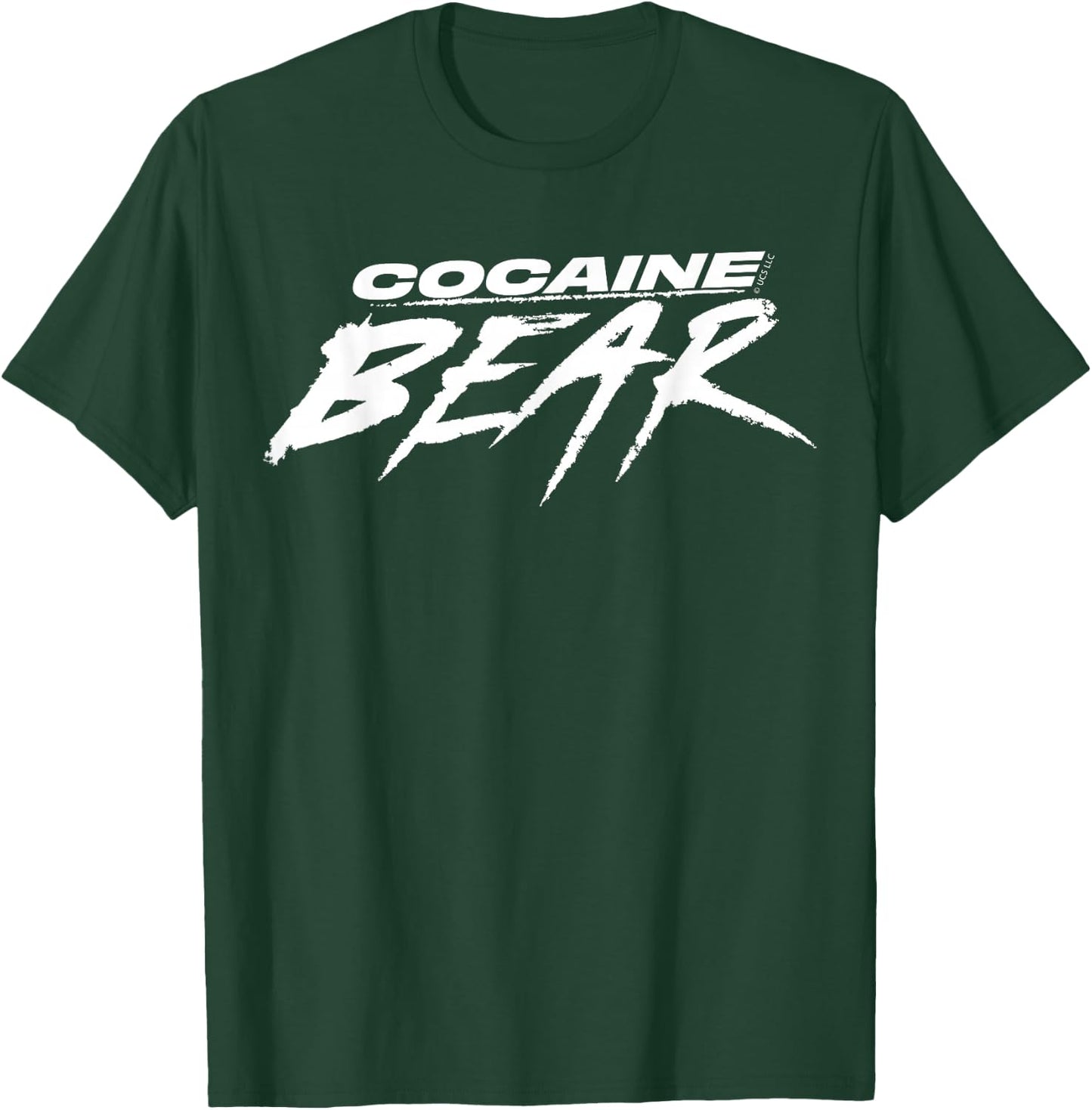 Cocaine Bear Black and White Logo T-Shirt - T-Shirt | Forest