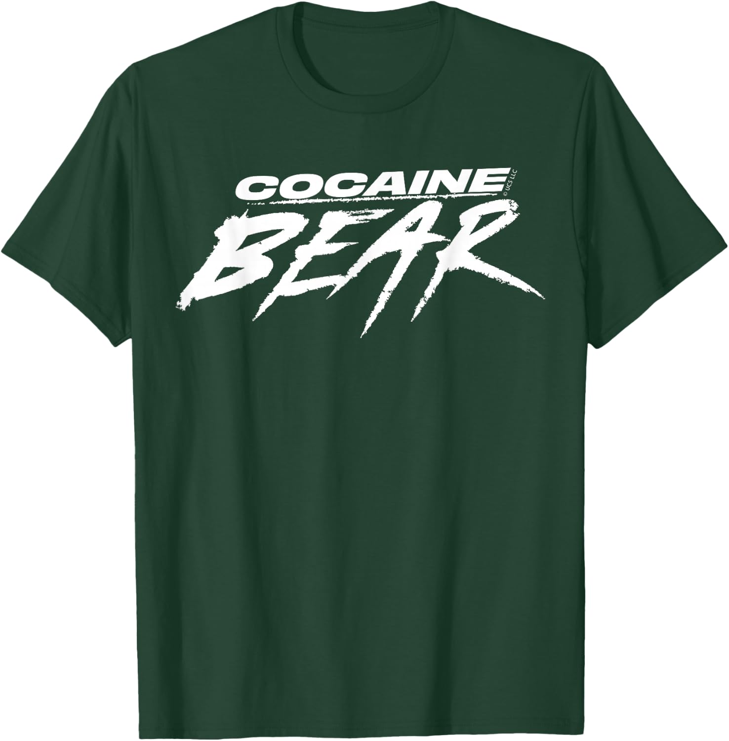 Cocaine Bear Black and White Logo T-Shirt - T-Shirt | Forest