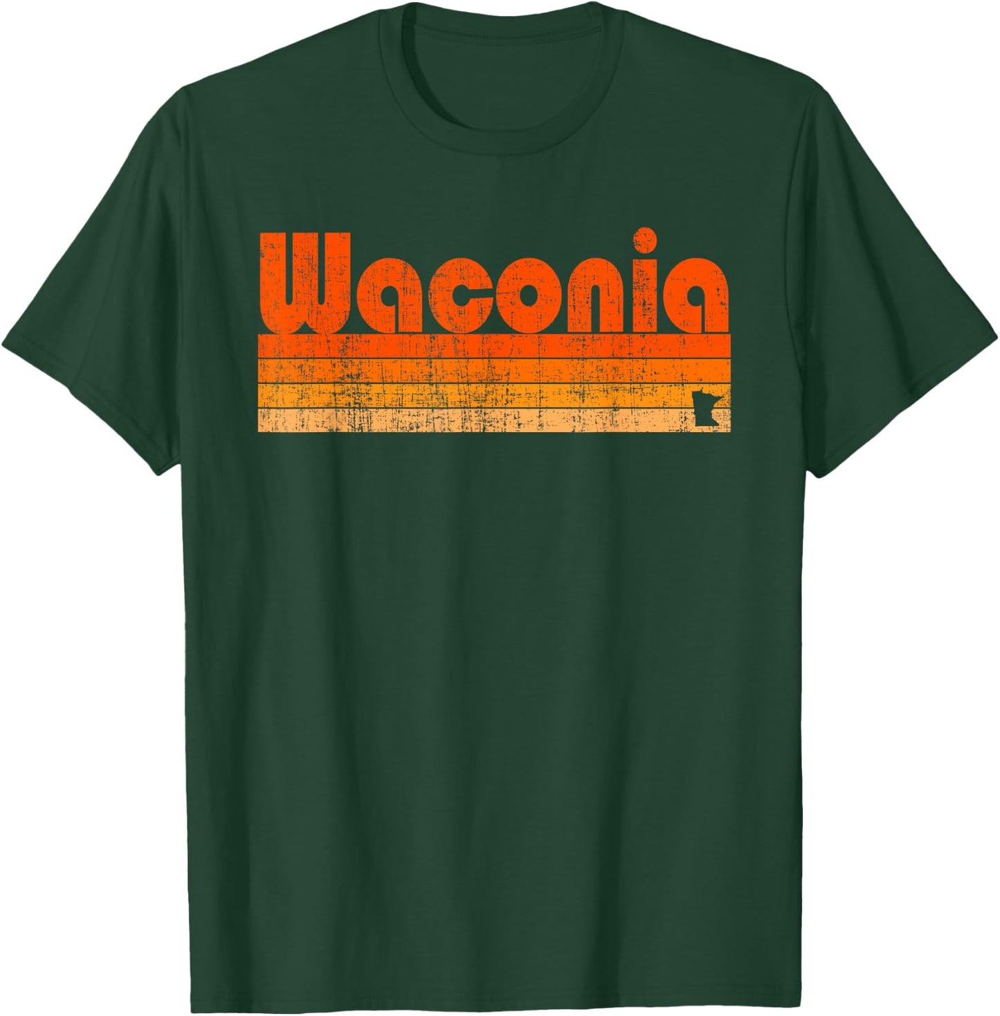 Waconia, Minnesota Retro 80s Style T-Shirt - T-Shirt | Forest