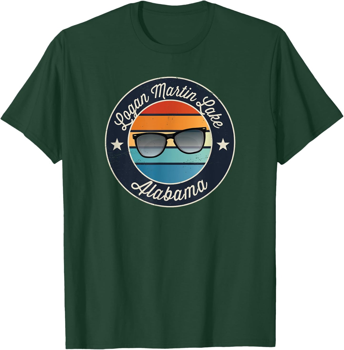 Logan Martin Lake - Alabama Souvenir T-Shirt - T-Shirt | Forest