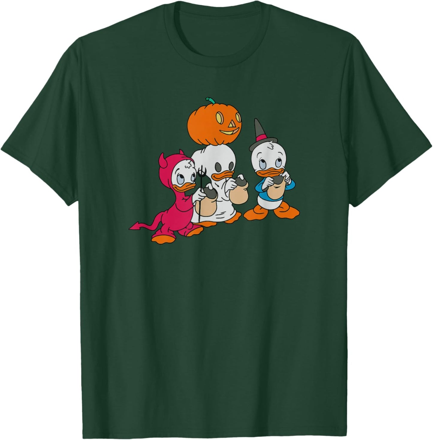 Disney DuckTales Halloween Trick Or Treat Costume Portrait T-Shirt - T-Shirt | Forest