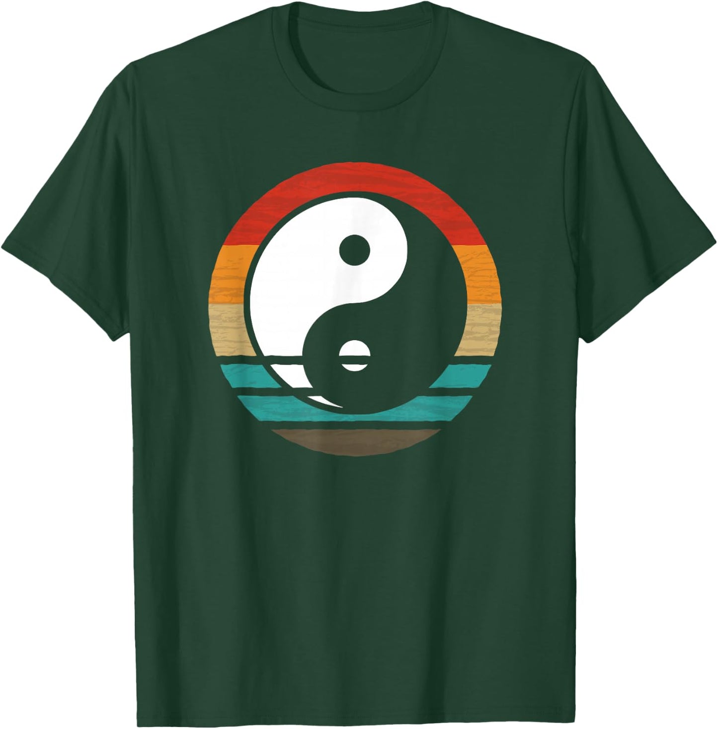 Yin Yang Retro Style Vintage T-Shirt - T-Shirt | Forest