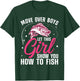 Funny Fishing Design For Girls Women Fisherman Fishing Lover T-Shirt - T-Shirt | Forest