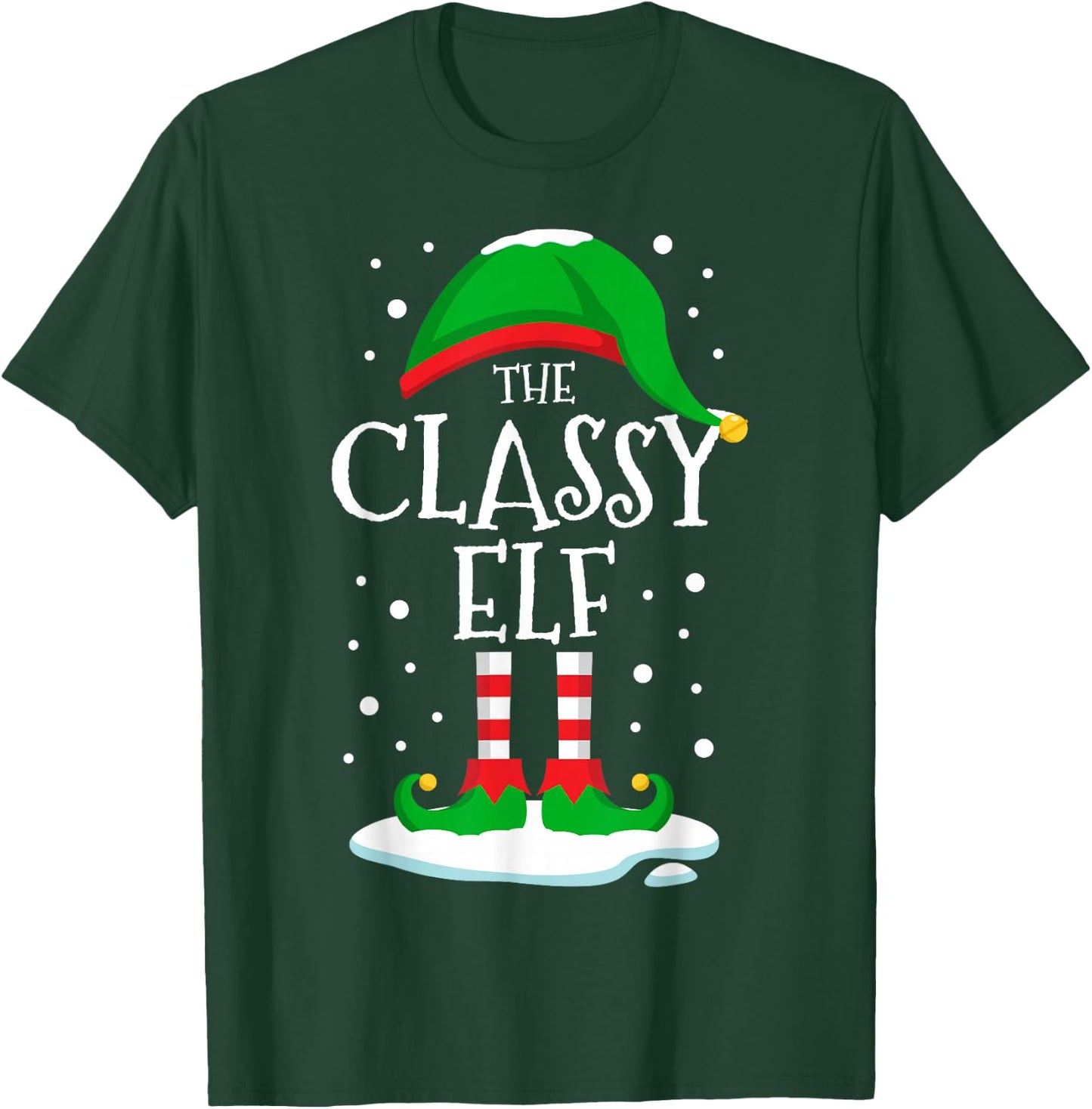 The Classy Elf Christmas Family Matching Xmas Group Funny T-Shirt - T-Shirt | Forest